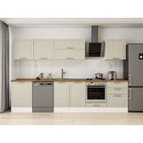 Alvinka 320X210 cm Klasik Mebran Mutfak Dolabı M-E80S60S60-2 Kumtaşı - Suntalam