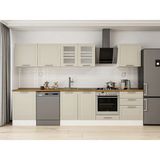 Alvinka 320X210 cm Klasik Mebran Mutfak Dolabı M-E80S60S60-3 Kumtaşı - Suntalam