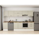 Alvinka 320X210 cm Klasik Mebran Mutfak Dolabı M-E90S50S60-1 Kumtaşı - Mdf