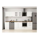 Alvinka 320X210 Cm Klasik Mebran Mutfak Dolabı, M E90S50S60 3 Mebran Beyaz Suntalam