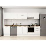 Alvinka 320X210 cm Klasik Mebran Mutfak Dolabı M-E90S60S50-1 Beyaz - Suntalam