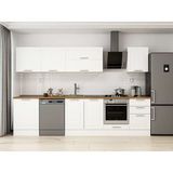 Alvinka 320X210 cm Klasik Mebran Mutfak Dolabı M-E90S60S50-2 Beyaz - Suntalam