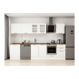 Alvinka 320X210 Cm Klasik Mebran Mutfak Dolabı, M E90S60S50 3 Mebran Beyaz Suntalam