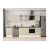 Alvinka 320X210 Cm Klasik Mebran Mutfak Dolabı, M E90S60S50 3 Mebran Kumtaşı Suntalam