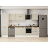 Alvinka 320X210 cm Klasik Mebran Mutfak Dolabı MB-E80B60S60-2 Kumtaşı - Mdf