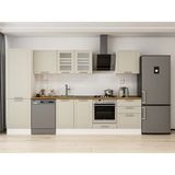 Alvinka 320X210 cm Klasik Mebran Mutfak Dolabı MB-E80B60S60-3 Kumtaşı - Mdf
