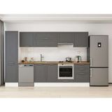 Alvinka 320X210 cm Klasik Mebran Mutfak Dolabı MB-E90B50S60-1 Antrasit - Mdf