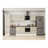 Alvinka 320X210 Cm Klasik Mebran Mutfak Dolabı, Mb E90B50S60 2 Mebran Kumtaşı Mdf