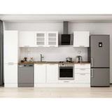 Alvinka 320X210 cm Klasik Mebran Mutfak Dolabı MB-E90B50S60-3 Beyaz - Mdf