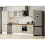 Alvinka 320X210 cm Klasik Mebran Mutfak Dolabı MB-E90B60S50-3 Kumtaşı - Suntalam