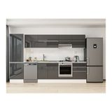 Alvinka 320X210 Cm Mutfak Dolabı, Mb E80B60S60 1 Antrasit Mdf