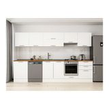Alvinka 330X210 Cm Klasik Mebran Mutfak Dolabı, M E90S60S60 1 Mebran Beyaz Suntalam