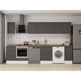 Alvinka 330X210 cm Mbr_c Mutfak Dolabı Antrasit - Mdf