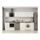 Alvinka 330X210 Cm Mbr_C Mutfak Dolabı, Beyaz Mdf
