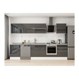 Alvinka 330X210 Cm Mutfak Dolabı, M E90S60S60 2 Antrasit Suntalam