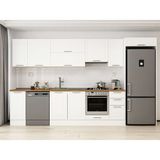 Alvinka 360X222 cm Klasik Mebran Mutfak Dolabı MB-E80S40S40-1 Beyaz - Mdf