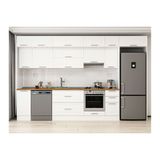Alvinka 360X240 Cm Klasik Mebran Mutfak Dolabı, Mb E80S40S40 1 Mebran Beyaz Suntalam