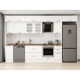 Alvinka 360X240 cm Klasik Mebran Mutfak Dolabı MB-E80S40S40-3 Beyaz - Suntalam