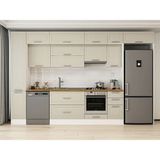 Alvinka 360X240 cm Klasik Mebran Mutfak Dolabı MBB-E80B40S40-1 Kumtaşı - Mdf - Kum Beji