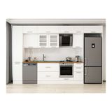 Alvinka 360X240 Cm Klasik Mebran Mutfak Dolabı, Mbb E80B40S40 3 Mebran Beyaz Mdf
