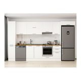 Alvinka 365X222 Cm Klasik Mebran Mutfak Dolabı, Mbb E80B40S45 1 Mebran Beyaz Suntalam