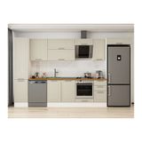 Alvinka 365X222 Cm Klasik Mebran Mutfak Dolabı, Mbb E80B45S40 2 Mebran Kumtaşı Mdf