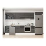 Alvinka 365X222 Cm Mutfak Dolabı, Mb E80S45S40 1 Antrasit Suntalam