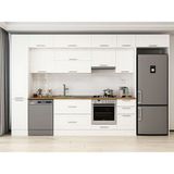 Alvinka 365X240 cm Klasik Mebran Mutfak Dolabı MBB-E80B40S45-1 Beyaz - Suntalam
