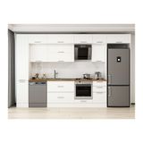 Alvinka 365X240 Cm Klasik Mebran Mutfak Dolabı, Mbb E80B40S45 2 Mebran Beyaz Mdf