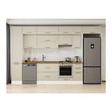 Alvinka 365X240 Cm Klasik Mebran Mutfak Dolabı, Mbb E80B45S40 1 Mebran Kumtaşı Mdf