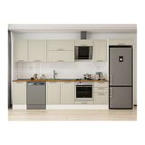 Alvinka 370X222 Cm Klasik Mebran Mutfak Dolabı, Mb E80S45S45 2 Mebran Kumtaşı Suntalam