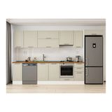 Alvinka 370X222 Cm Klasik Mebran Mutfak Dolabı, Mb E90S40S40 1 Mebran Kumtaşı Suntalam