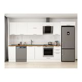 Alvinka 370X222 Cm Klasik Mebran Mutfak Dolabı, Mb E90S40S40 2 Mebran Beyaz Mdf