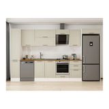 Alvinka 370X222 Cm Klasik Mebran Mutfak Dolabı, Mbb E80B40S50 2 Mebran Kumtaşı Mdf