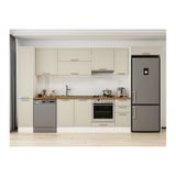 Alvinka 370X222 Cm Klasik Mebran Mutfak Dolabı, Mbb E90B40S40 1 Mebran Kumtaşı Mdf