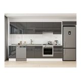 Alvinka 370X222 Cm Mutfak Dolabı, Mb E80S40S50 1 Antrasit Suntalam