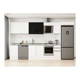 Alvinka 370X222 Cm Mutfak Dolabı, Mb E80S50S40 3 Beyaz Mdf