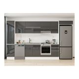 Alvinka 370X222 Cm Mutfak Dolabı, Mbb E80B45S45 1 Antrasit Suntalam