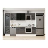 Alvinka 370X222 Cm Mutfak Dolabı, Mbb E80B50S40 3 Antrasit Suntalam