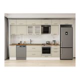 Alvinka 370X240 Cm Klasik Mebran Mutfak Dolabı, Mb E80S40S50 3 Mebran Kumtaşı Mdf