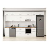 Alvinka 370X240 Cm Klasik Mebran Mutfak Dolabı, Mb E80S45S45 1 Mebran Beyaz Suntalam