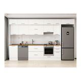 Alvinka 370X240 Cm Klasik Mebran Mutfak Dolabı, Mb E80S50S40 1 Mebran Beyaz Suntalam