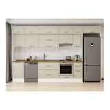 Alvinka 370X240 Cm Klasik Mebran Mutfak Dolabı, Mb E80S50S40 1 Mebran Kumtaşı Suntalam