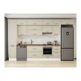 Alvinka 370X240 Cm Klasik Mebran Mutfak Dolabı, Mbb E80B45S45 1 Mebran Kumtaşı Suntalam