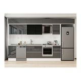 Alvinka 370X240 Cm Mutfak Dolabı, Mb E80S45S45 3 Antrasit Suntalam