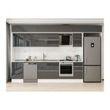 Alvinka 370X240 Cm Mutfak Dolabı, Mb E80S50S40 2 Antrasit Suntalam
