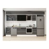 Alvinka 370X240 Cm Mutfak Dolabı, Mb E80S50S40 3 Antrasit Suntalam