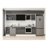 Alvinka 370X240 Cm Mutfak Dolabı, Mb E90S40S40 3 Antrasit Suntalam