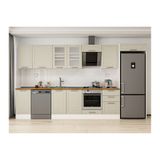 Alvinka 375X222 Cm Klasik Mebran Mutfak Dolabı, Mb E80S45S50 3 Mebran Kumtaşı Mdf