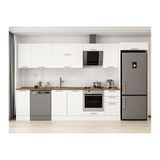 Alvinka 375X222 Cm Klasik Mebran Mutfak Dolabı, Mb E90S40S45 2 Mebran Beyaz Suntalam